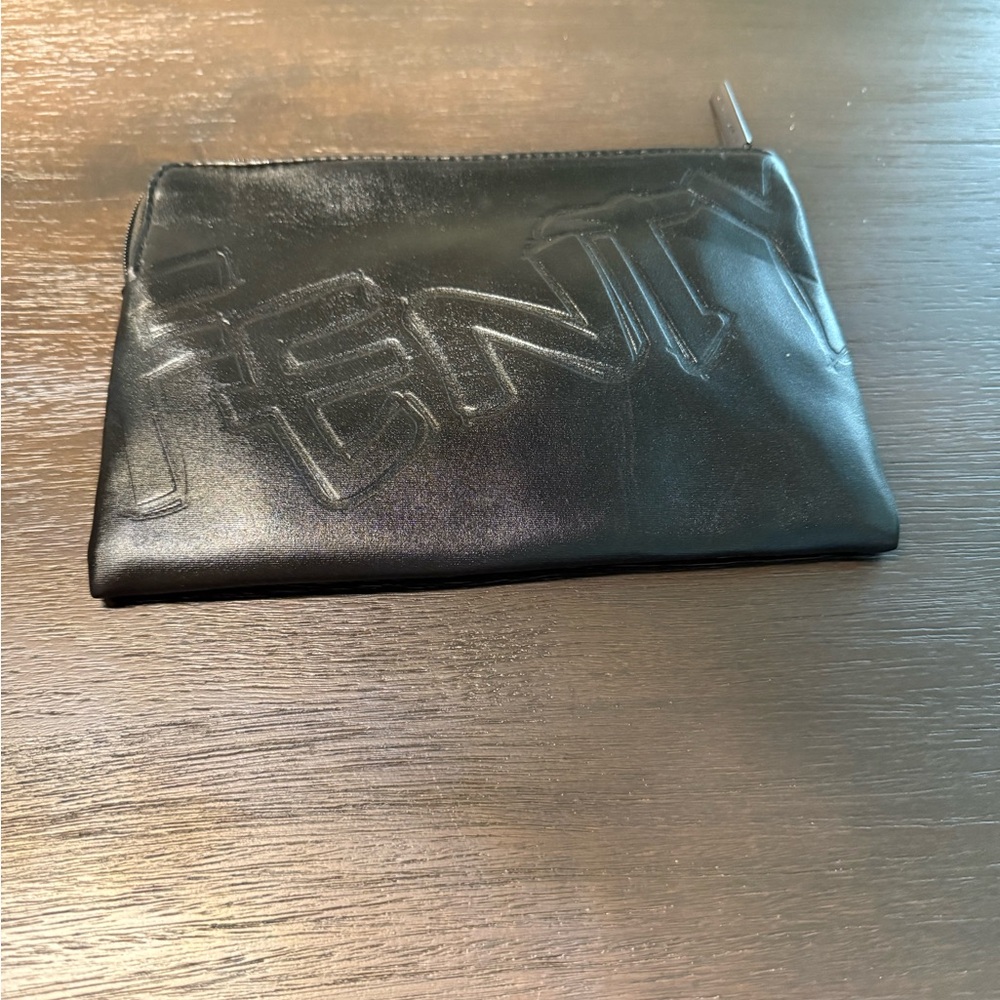 Fenty Beauty Black Embossed Toiletry Bag
